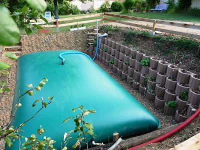 Citerne souple 8.000 litres<br />récupération eau de pluie 